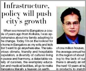 Times of India, Bangalore<br>26<sup>th</sup> Oct’13